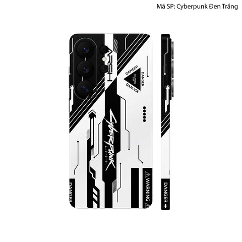 Dán Skin Galaxy S26 Series Hình Cyberpunk Đen Trắng 06