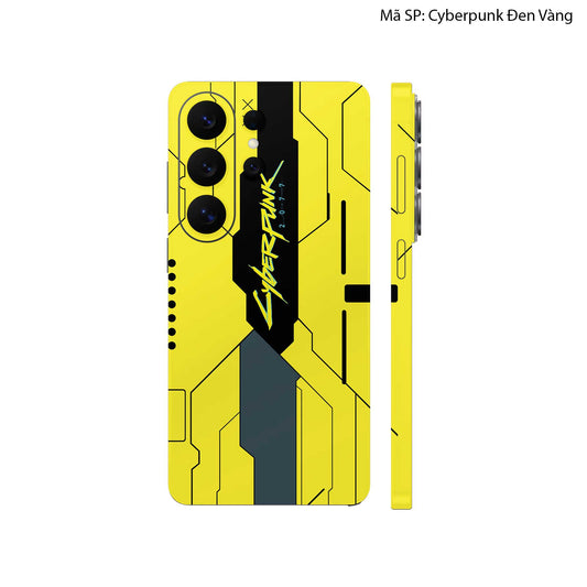 Dán Skin Galaxy S26 Series Hình Cyberpunk Đen Vàng 01