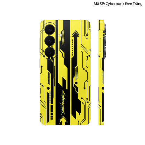 Dán Skin Galaxy S26 Series Hình Cyberpunk Đen Vàng 02