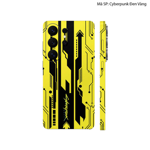 Dán Skin Galaxy S26 Series Hình Cyberpunk Đen Vàng 02