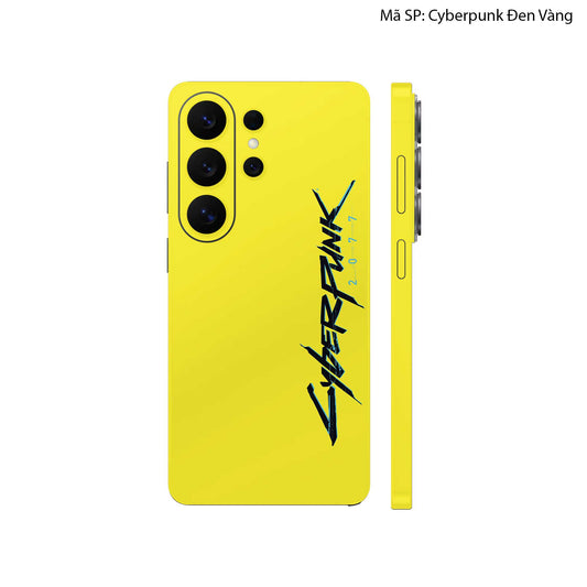 Dán Skin Galaxy S26 Series Hình Cyberpunk Đen Vàng 05