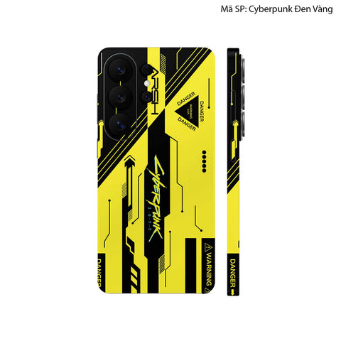 Dán Skin Galaxy S26 Series Hình Cyberpunk Đen Vàng 06