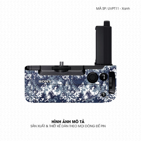 Dán Skin Đế Pin Vân Nổi Camo Digital Xanh | UVPT11