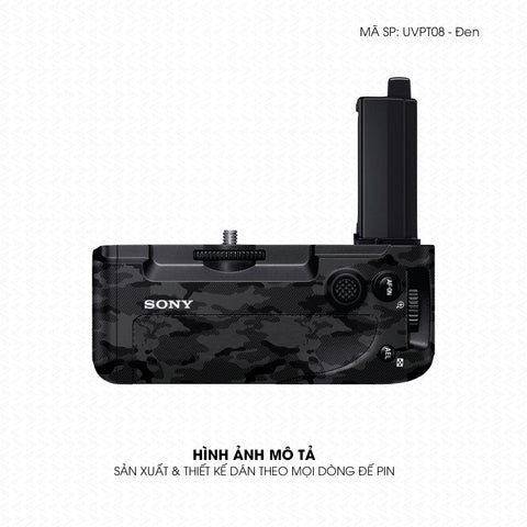 Dán Skin Đế Pin Vân Nổi Camo Urban Đen | UVPT08