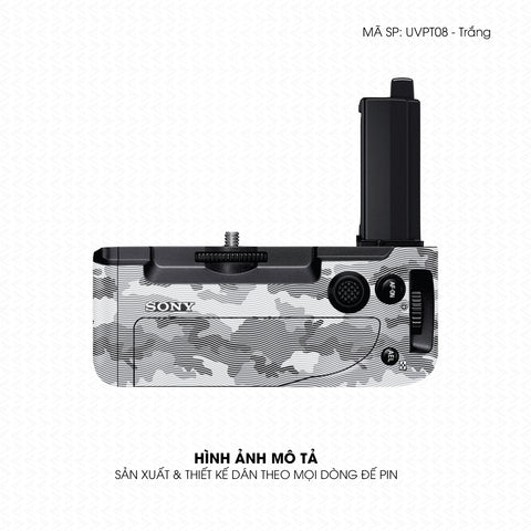 Dán Skin Đế Pin Vân Nổi Camo Urban Trắng | UVPT08