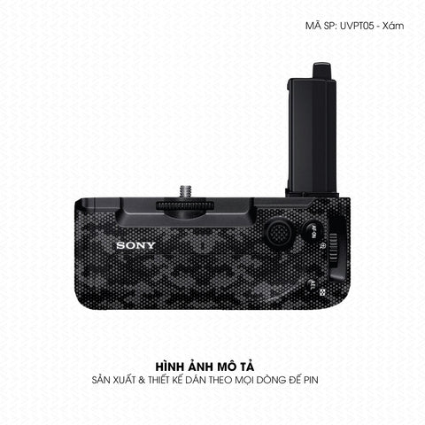 Dán Skin Đế Pin Vân Nổi Mamba Xám | UVPT05