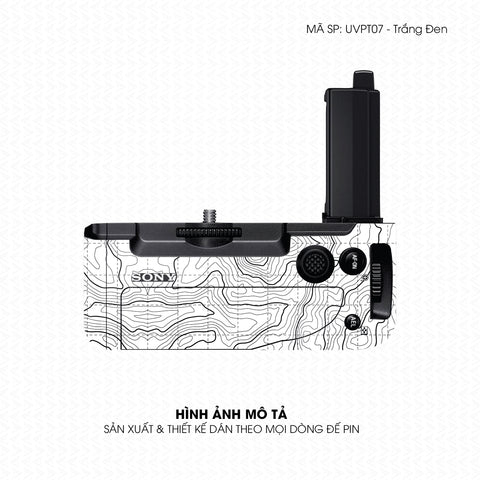 Dán Skin Đế Pin Vân Nổi Pattern AZ Trắng Đen | UVPT07
