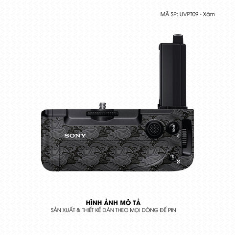 Dán Skin Đế Pin Vân Nổi Pattern Wave Xám | UVPT09