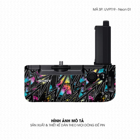 Dán Skin Đế Pin Vân Nổi Neon 01 | UVPT19