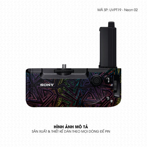 Dán Skin Đế Pin Vân Nổi Neon 02 | UVPT19