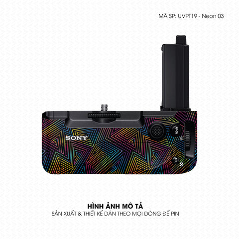 Dán Skin Đế Pin Vân Nổi Neon 03 | UVPT19