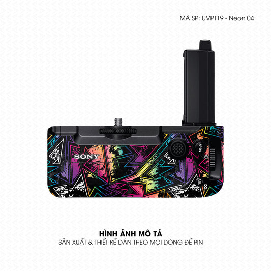 Dán Skin Đế Pin Vân Nổi Neon 04 | UVPT19