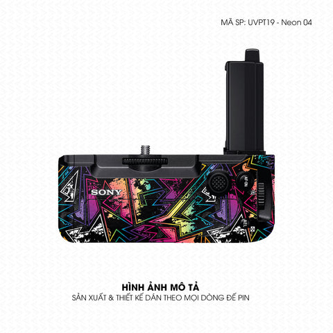 Dán Skin Đế Pin Vân Nổi Neon 04 | UVPT19