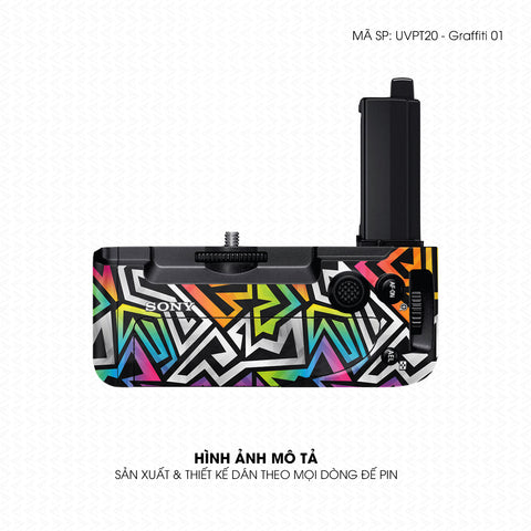 Dán Skin Đế Pin Vân Nổi Graffiti 01 | UVPT20