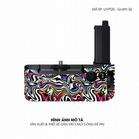 Dán Skin Đế Pin Vân Nổi Graffiti 02 | UVPT20