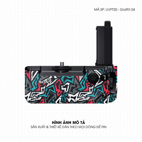 Dán Skin Đế Pin Vân Nổi Graffiti 04 | UVPT20