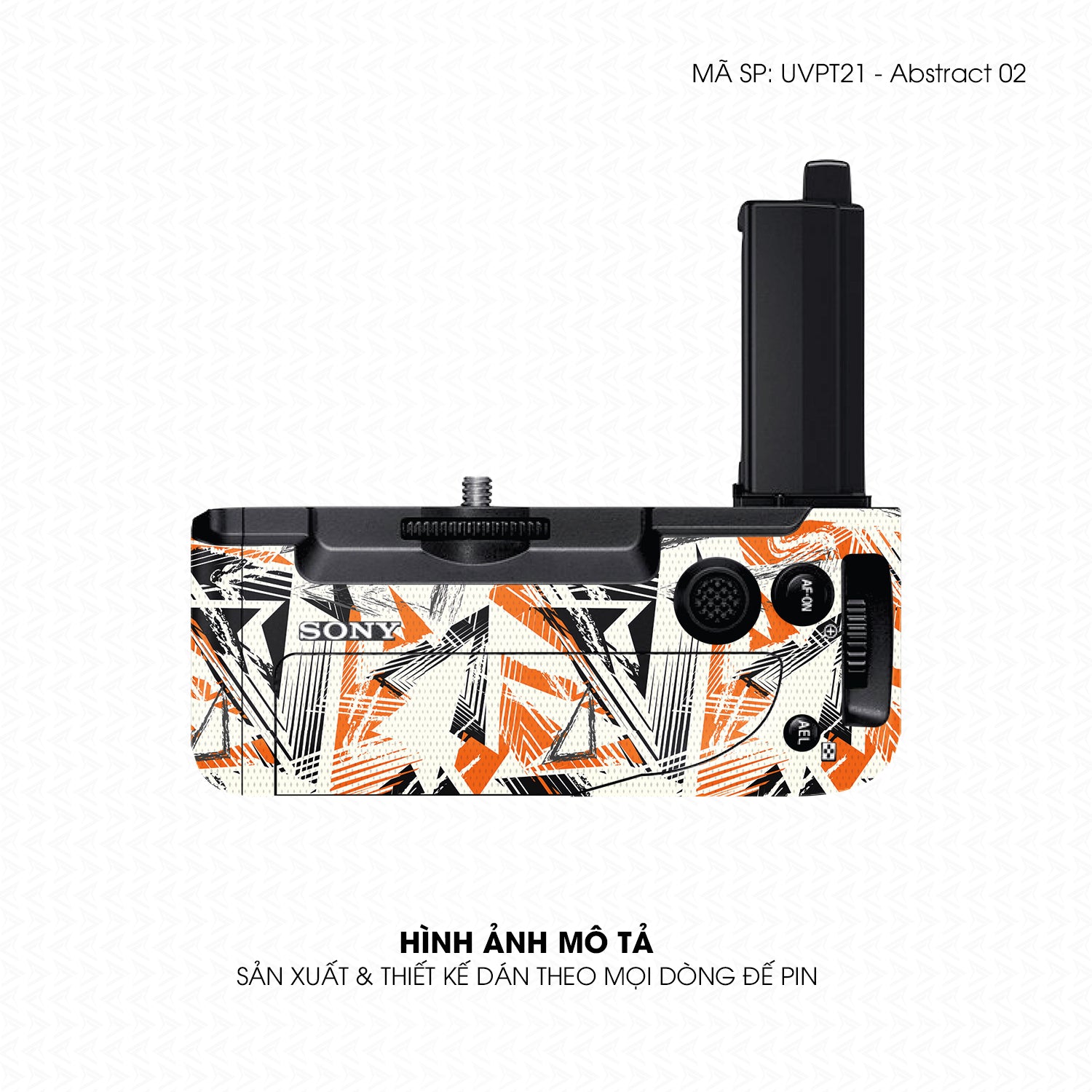 Dán Skin Đế Pin Vân Nổi Abstract 02 | UVPT21