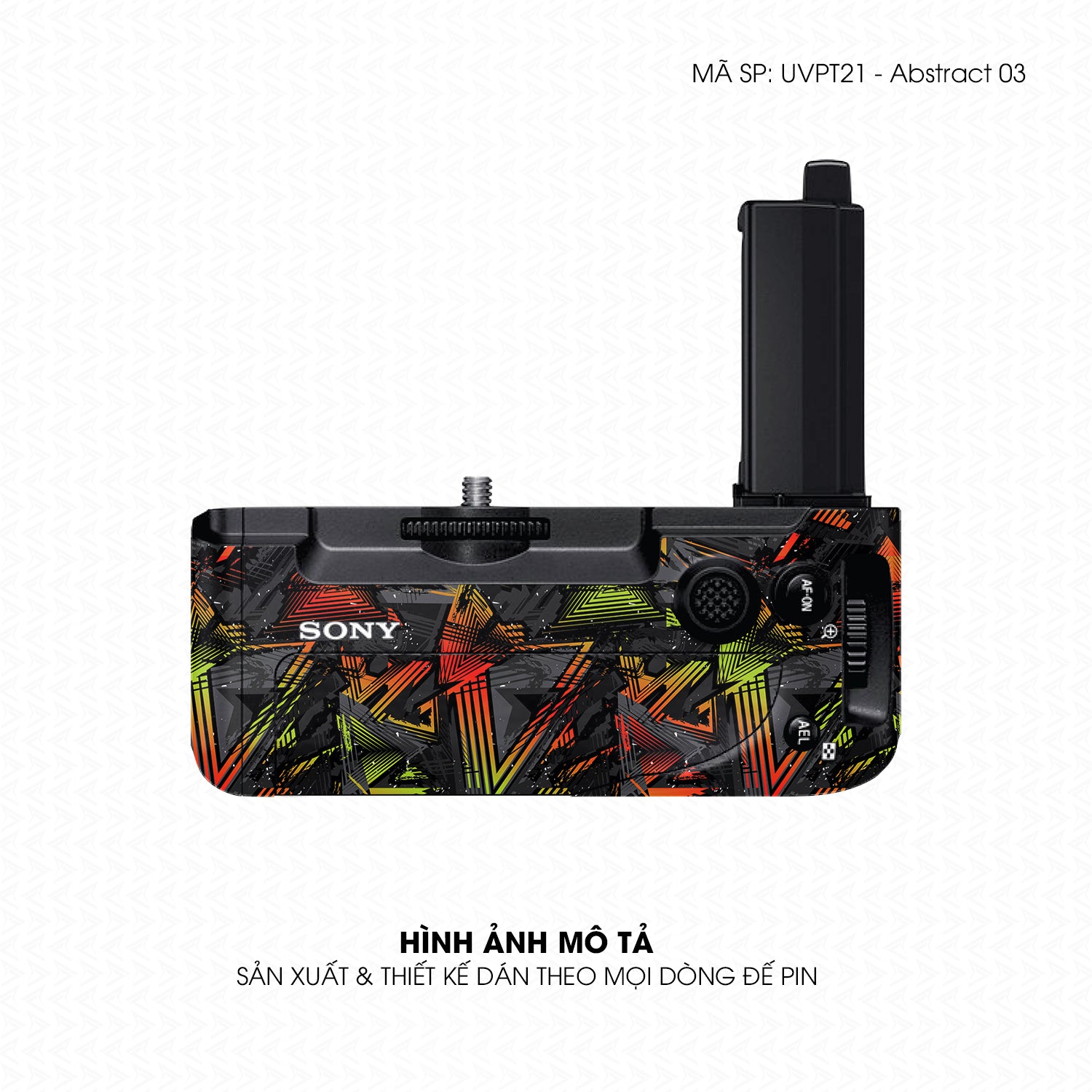 Dán Skin Đế Pin Vân Nổi Abstract 03 | UVPT21