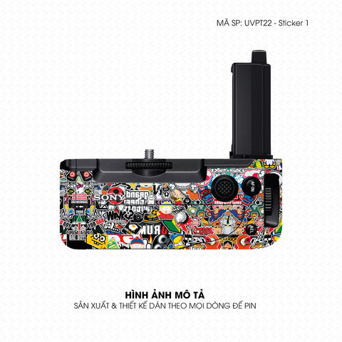 Dán Skin Đế Pin Vân Nổi Sticker 1 | UVPT22