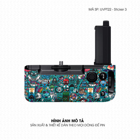 Dán Skin Đế Pin Vân Nổi Sticker 3 | UVPT22