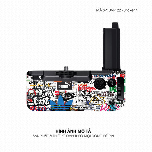 Dán Skin Đế Pin Vân Nổi Sticker 4 | UVPT22