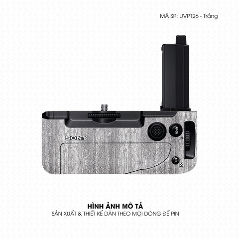 Dán Skin Đế Pin Vân Nổi Pattern Wood Trắng | UVPT26
