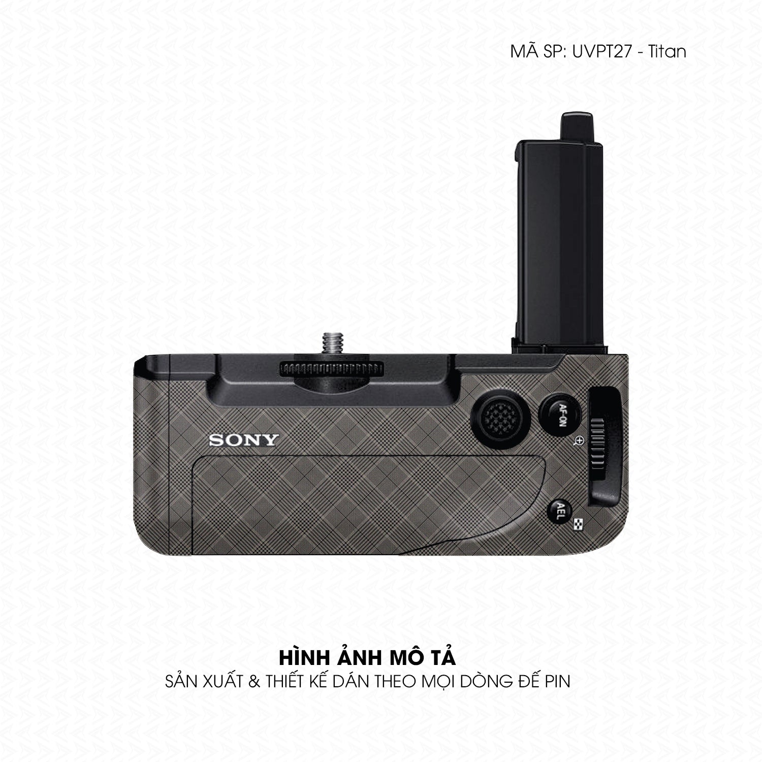 Dán Skin Đế Pin Vân Nổi Pattern BB Titan | UVPT27