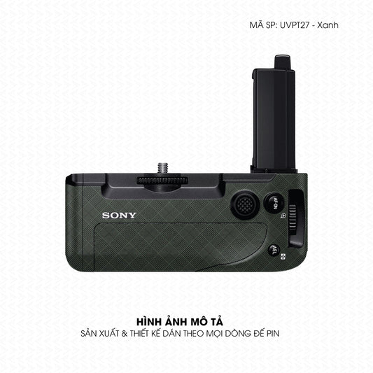 Dán Skin Đế Pin Vân Nổi Pattern BB Xanh Midnight | UVPT27