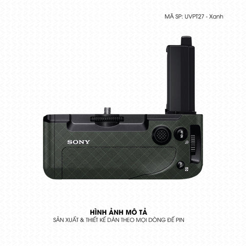 Dán Skin Đế Pin Vân Nổi Pattern BB Xanh Midnight | UVPT27