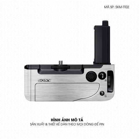 Dán Skin Đế Pin Vân Xước Titan Bạc | SKM-TT02