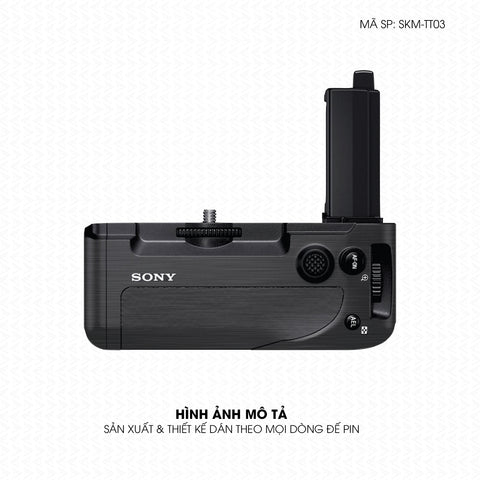 Dán Skin Đế Pin Vân Xước Titan Đen Xám | SKM-TT03