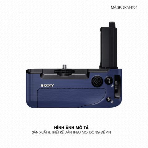 Dán Skin Đế Pin Vân Xước Titan Xanh | SKM-TT04