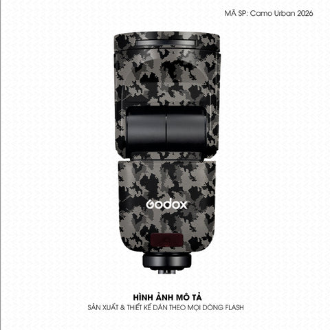 Dán Skin Đèn Flash Vân Nổi Camo Urban 2026 Titan | UVPT31