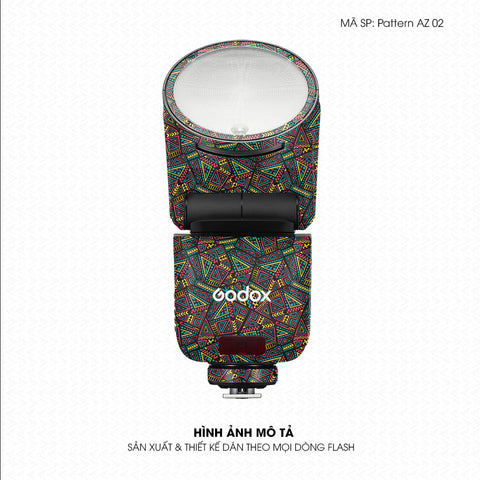 Dán Skin Đèn Flash Vân Nổi Pattern AZ02 Thổ Cẩm | UVPT34