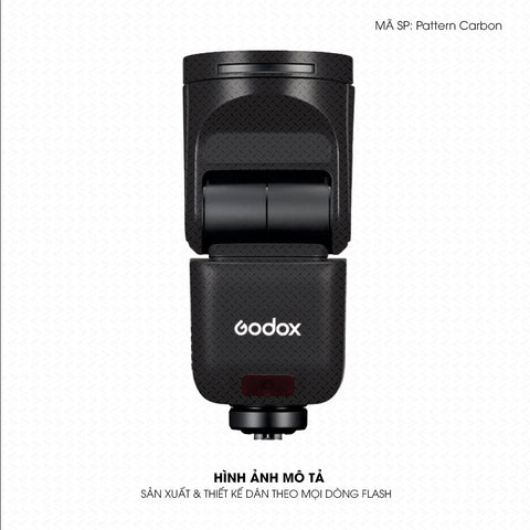 Dán Skin Đèn Flash Vân Nổi Pattern Carbon 05 | UVPT35
