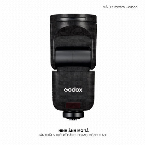 Dán Skin Đèn Flash Vân Nổi Pattern Carbon 07 | UVPT35