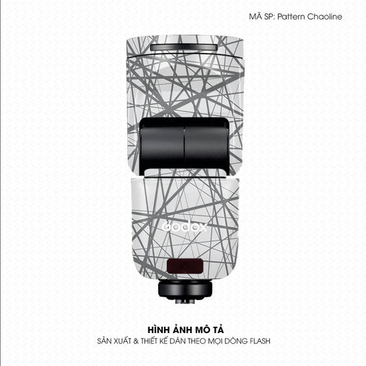 Dán Skin Đèn Flash Vân Nổi Pattern Chaoline Trắng | UVPT36