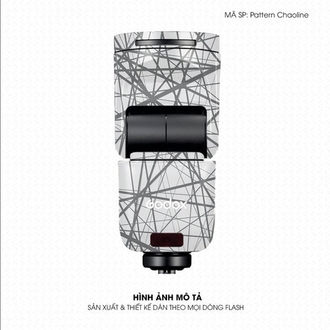 Dán Skin Đèn Flash Vân Nổi Pattern Chaoline Trắng | UVPT36
