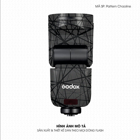 Dán Skin Đèn Flash Vân Nổi Pattern Chaoline Xám | UVPT36