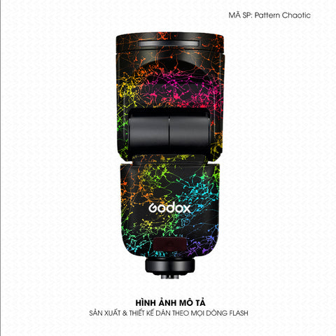 Dán Skin Đèn Flash Vân Nổi Pattern Chaotic 01 | UVPT37