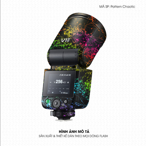 Dán Skin Đèn Flash Vân Nổi Pattern Chaotic 01 | UVPT37