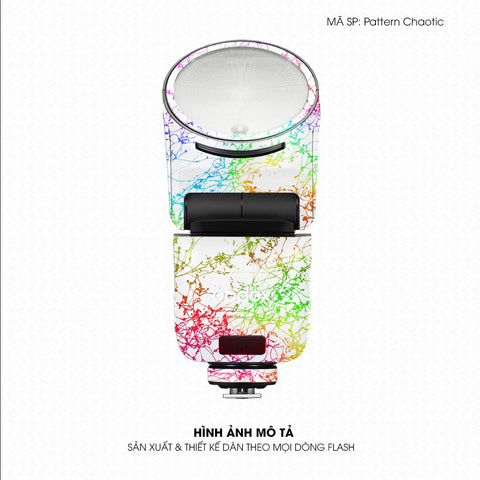Dán Skin Đèn Flash Vân Nổi Pattern Chaotic 02 | UVPT37