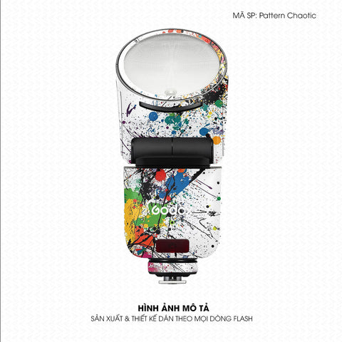 Dán Skin Đèn Flash Vân Nổi Pattern Chaotic 03 | UVPT37