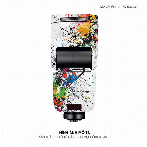 Dán Skin Đèn Flash Vân Nổi Pattern Chaotic 03 | UVPT37