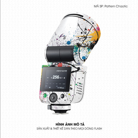 Dán Skin Đèn Flash Vân Nổi Pattern Chaotic 03 | UVPT37