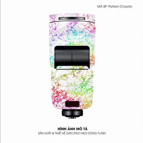 Dán Skin Đèn Flash Vân Nổi Pattern Chaotic 02 | UVPT37