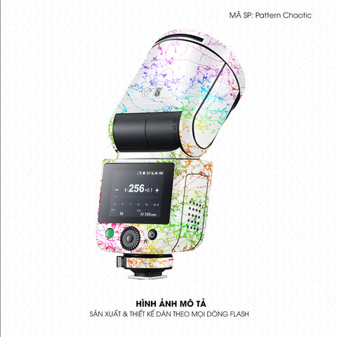 Dán Skin Đèn Flash Vân Nổi Pattern Chaotic 02 | UVPT37