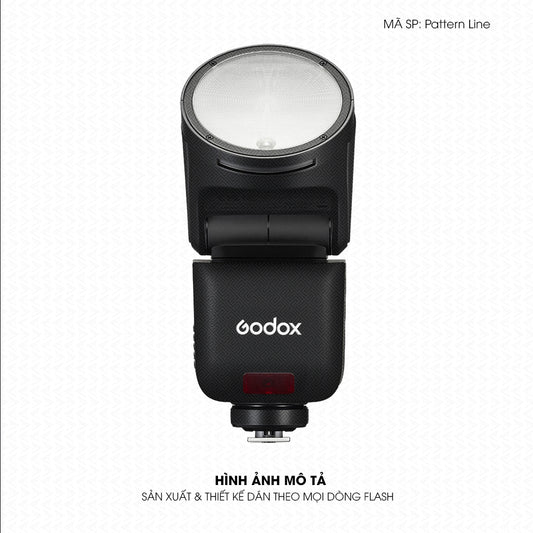 Dán Skin Đèn Flash Vân Nổi Pattern Line 02 | UVPT40