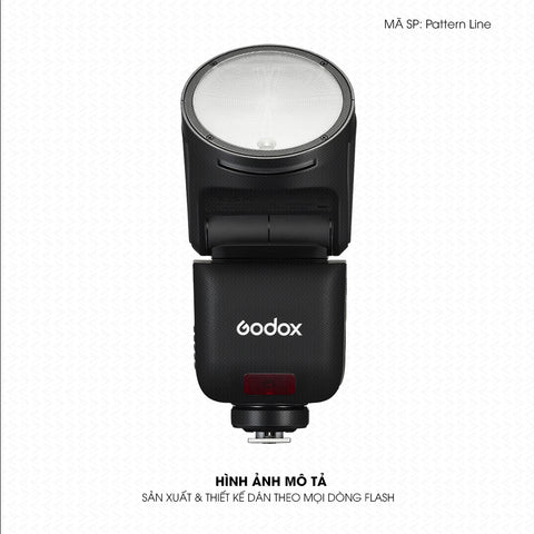Dán Skin Đèn Flash Vân Nổi Pattern Line 03 | UVPT40