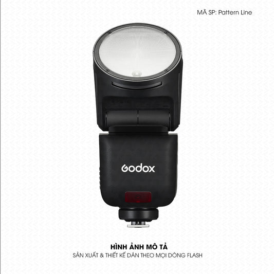 Dán Skin Đèn Flash Vân Nổi Pattern Line 06 | UVPT40